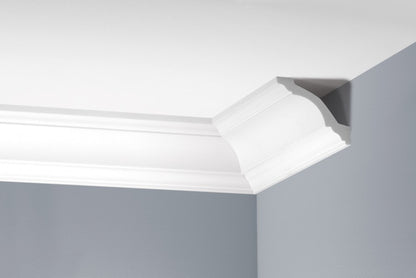 Smooth cornice strip LGG-29 Flex Cezar White 2.40m