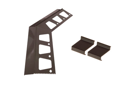 Set of endings for OKAP100 NZ135+LL2 Cezar Chocolate Brown RAL8019 Gloss