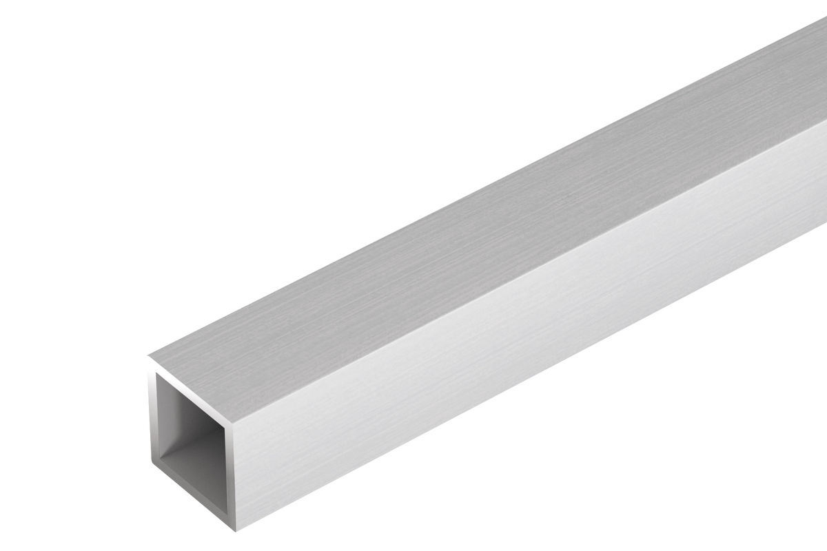 Rura czterokątna aluminiowa 20x20x1,5mm Cezar Naturalny 1m