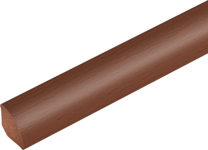Четвертькруглый ПВХ-профиль 13 мм, матовый, цвет «Красная ольха», 2,50 м