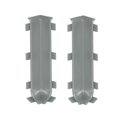 Internal corner for skirting board 80mm 1 set = 2 pcs Cezar Platyna El-Poler Brushed Gloss