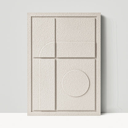 Wall Decor 500x700x18mm GEOMETRIC 3 MURSO Natural Cream