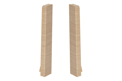 End caps for MASTERLINE skirting board 13x80mm 1 set = 2 pcs (L+R) Cezar Siena Matt