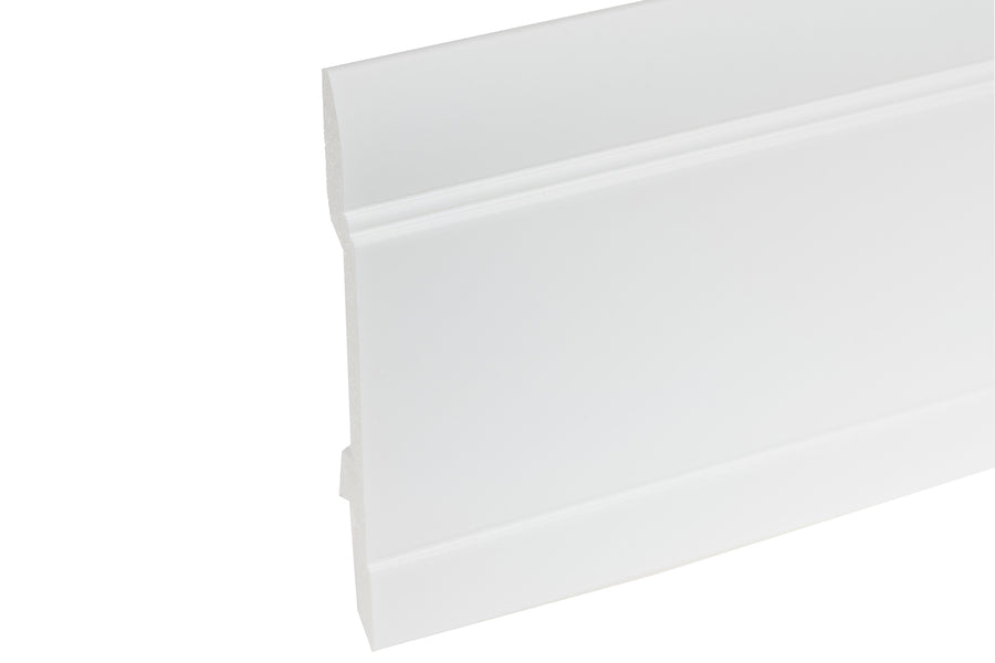 Listwa przypodłogowa LPC-25 144x13,2mm Cezar Biały RAL9003 Połysk 2,44m