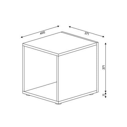 CLICKform shelf BOX400 MURSO Black RAL9005 Matt