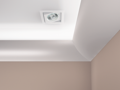 LOC-07 Cezar decorative strip, Matte White, 2.44 m