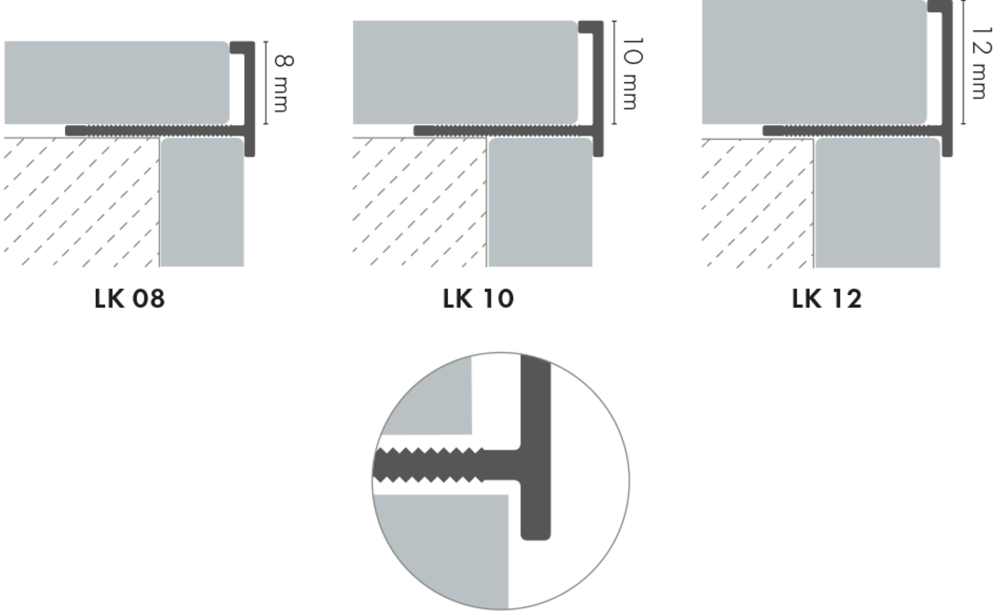Profil do glazury aluminiowy narożny z krawędzią 12mmx18mm Cezar Czarny RAL9005 Mat 2,50m