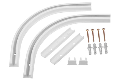 Łuk zakończeniowy PVC 90 stopni PRIMELINE1 1kpl=2szt Cezar Biały