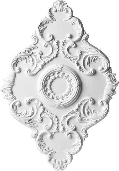 Rosette 940x35mm Cezar White Matte