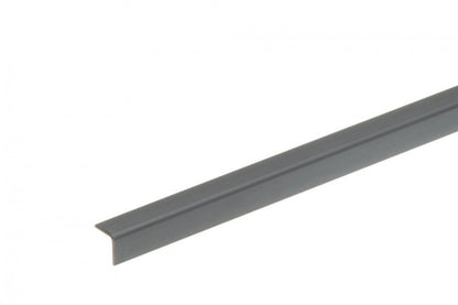 Kątownik PVC 10x10x1,1mm Cezar Szary Ciemny RAL7037 Mat 2,75m