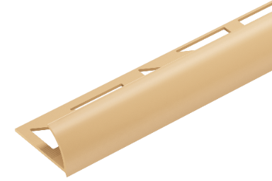 Profil do glazury PVC zewnętrzny 9mm Cezar Beżowy RAL1001 Mat 2,50m