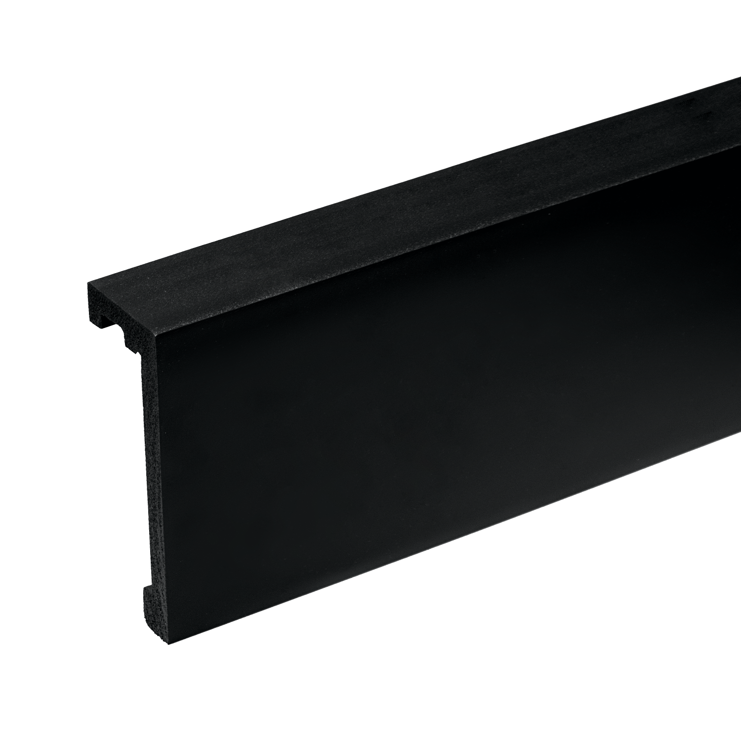 Listwa karniszowa 120x43,5mm [Light Blocker] Creativa by Cezar Czarny RAL9005 mat 2,44m