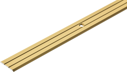 Profil progowy płaski aluminiowy 25mm Cezar Złoty Mat 2m