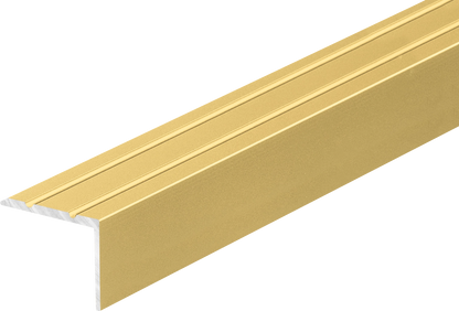 Profil schodowy aluminiowy wąski 25x20mm Cezar Złoty Mat 2,70m