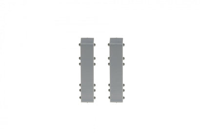 Łącznik do listwy przypodłogowej Hi Line 23,4x75mm 1kpl=2szt Cezar Aluminium szczotkowane Mat