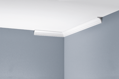 Гладкая карнизная планка LGG-12 Cezar White 2,44 м