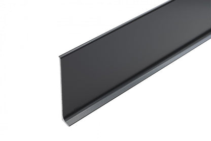 Listwa przypodłogowa aluminiowa 80mm Cezar Szary Ciemny RAL7021 Mat 2,50m