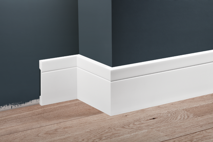 LPC-20 skirting board 108x15.9mm Cezar Champagne Brushed Gloss 2.44m