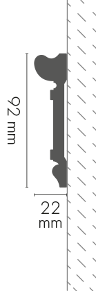 Гладкая настенная лента LNG-31 Cezar, белый матовый, 2,44 м