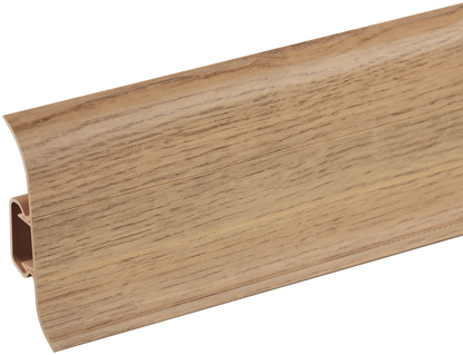 PVC Premium Classic Skirting Board 22x59mm Cezar Oak Strip Matt 2.20m