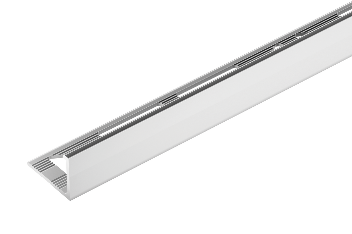 Profil do glazury aluminiowy narożny 12,5mm Cezar Połysk Połysk 2,50m