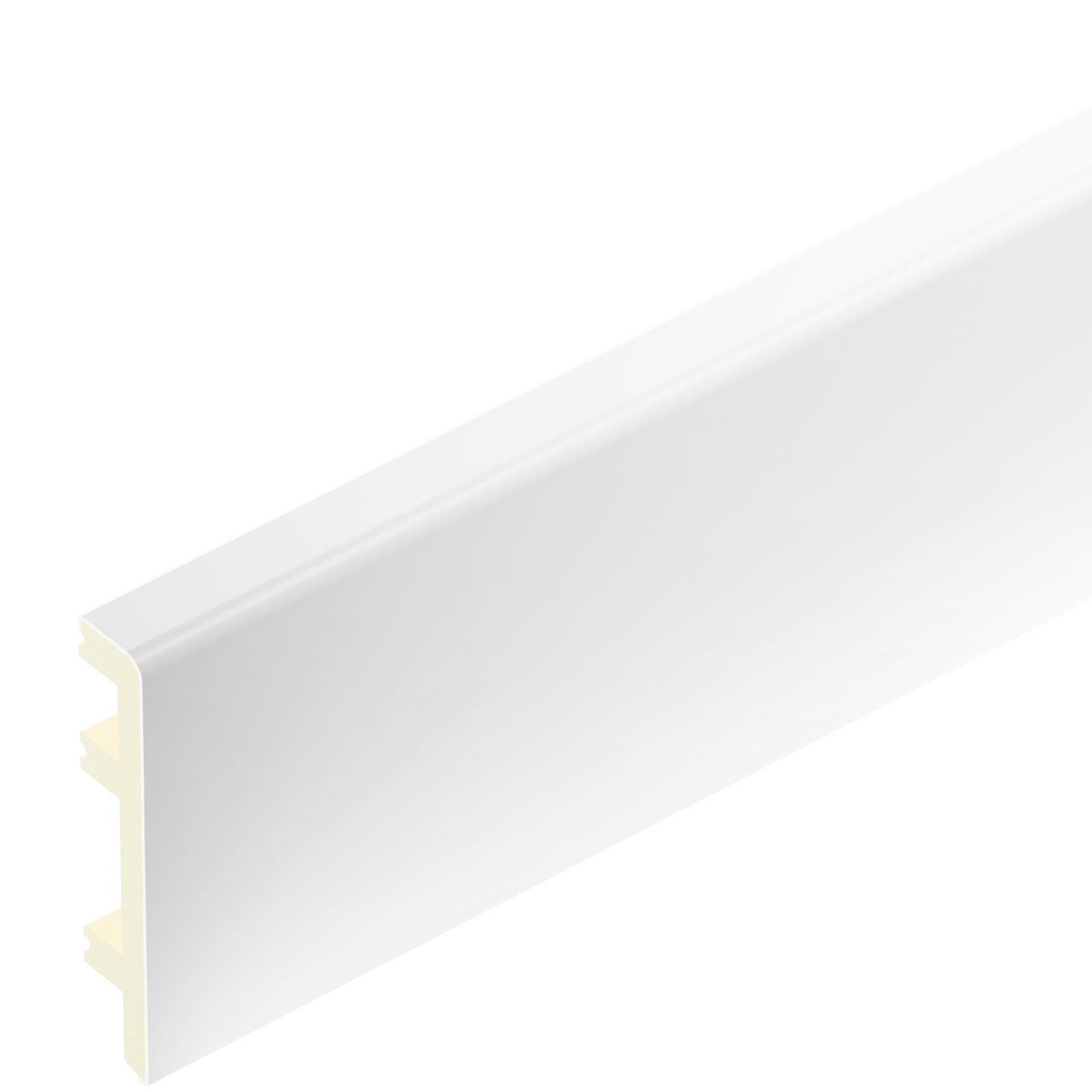 Listwa przypodłogowa PVC Status Line 80x15mm klejony CEZAR Biały RAL9003 mat 2,20m