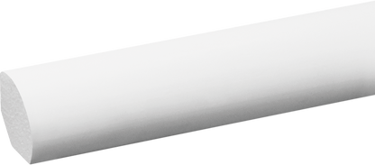 Плинтус LPC-12 19x19 мм, матовый белый, цвет Cezar, длина 2,44 м.