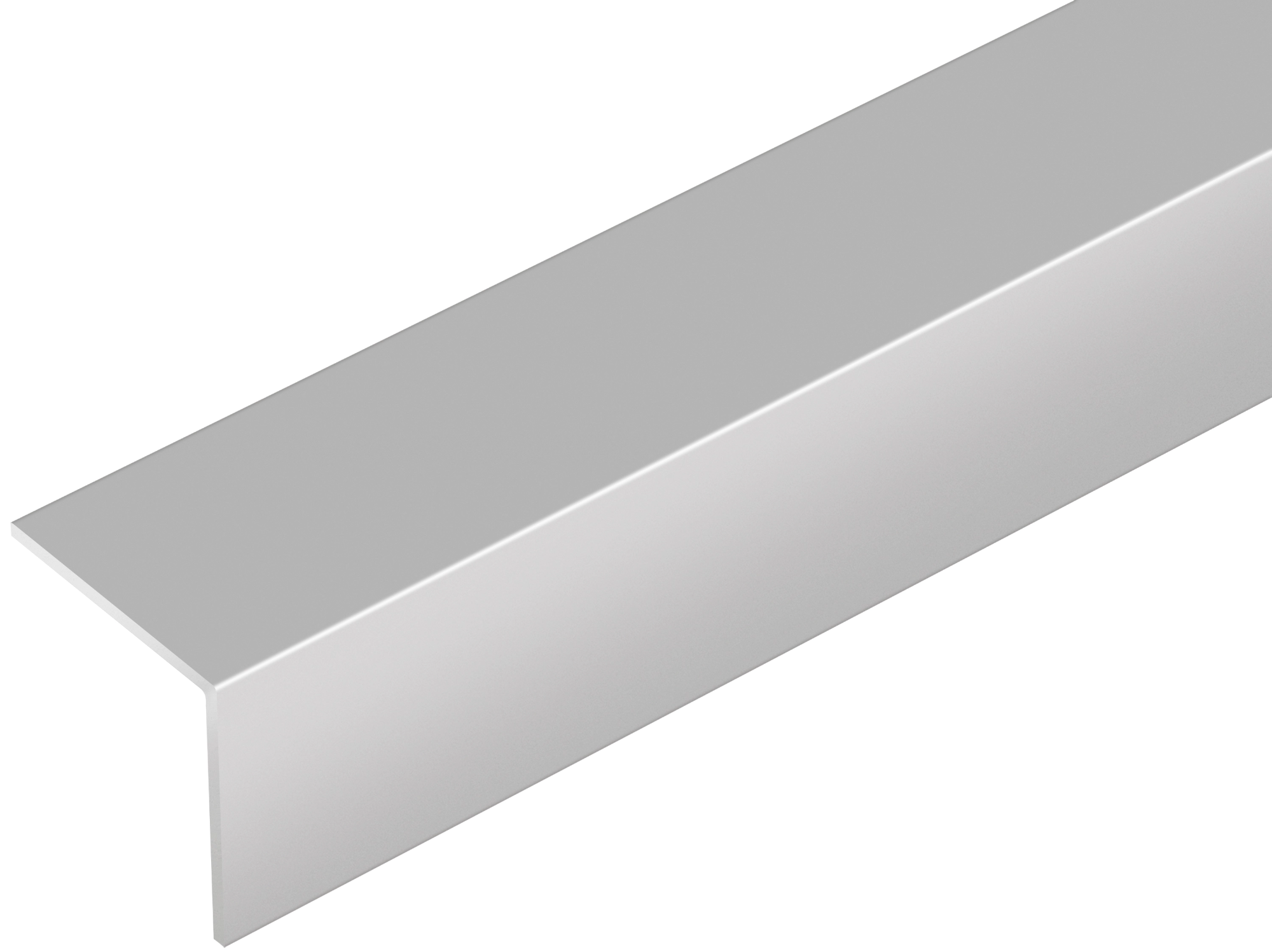 Kątownik aluminiowy 20x20x1mm Cezar Srebrny El-Poler połysk 2,60m