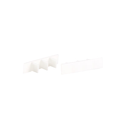 PVC end caps for SMART rail 105x110mm Cezar White