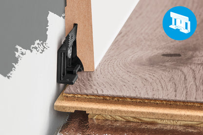 Listwa przypodłogowa kwadratowa MDF 58x14,5mm Cezar Biały RAL9003 okleina półmat 2,20m