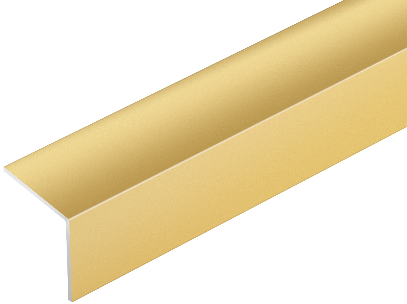 Kątownik aluminowy 20x20x1,5mm Cezar Złoty Mat 2m