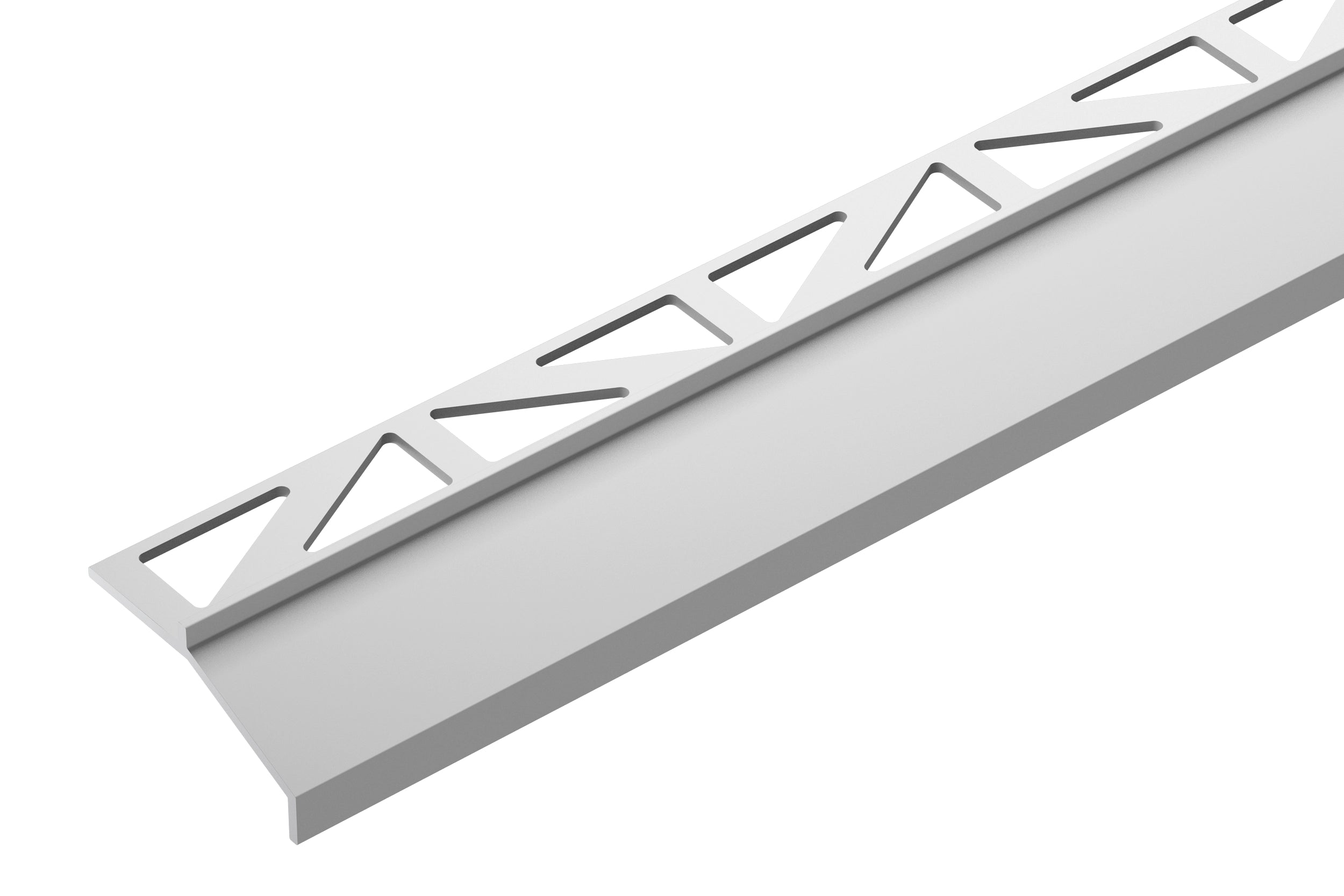 Profil do glazury aluminiowy okapowy Cezar Srebrny Mat 2,50m
