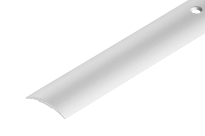 Oval aluminum threshold profile 30mm Cezar Silver Matte 1.80m