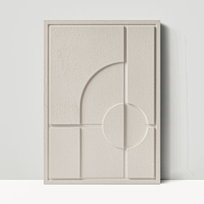 Wall Decor 500x700x18mm GEOMETRIC 1 MURSO Natural Cream