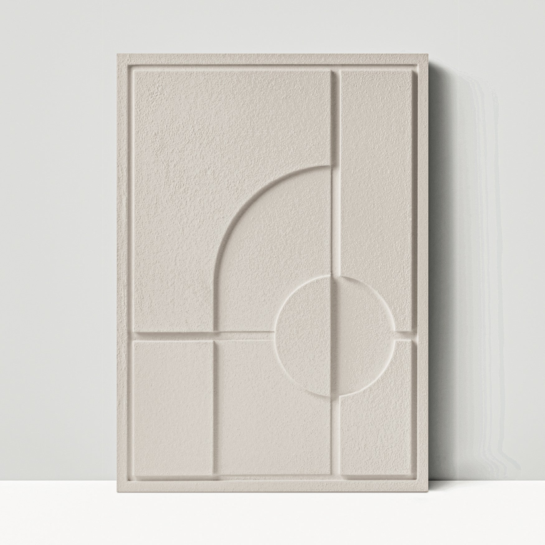 Wall Decor 500x700x18mm GEOMETRIC 1 MURSO Natural Cream