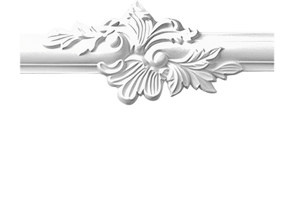 Corner for smooth wall strip 09-2 Cezar White