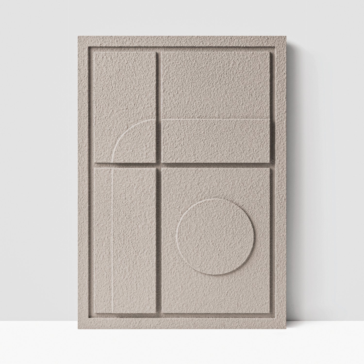 Wall Decor 500x700x18mm GEOMETRIC 3 MURSO Almond Beige