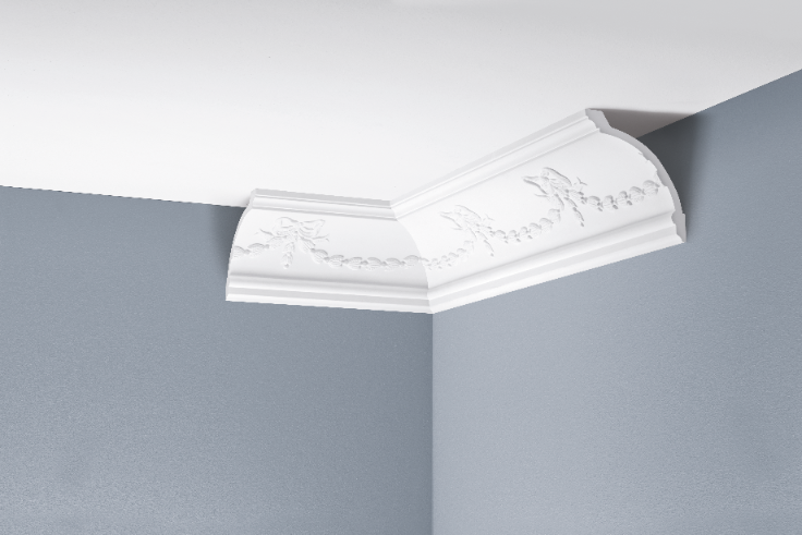 Listwa gzymsowa zdobiona LGZ-15 Cezar Biała 2,40m