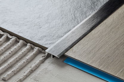 Aluminum joint profile 26mm Cezar Silver Matt 1m