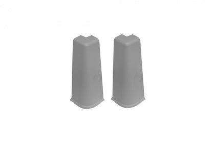 Угловой профиль для плинтуса Hi Line 23,4x75 мм. 1 комплект = 2 шт., матовый серый цвет Cezar.