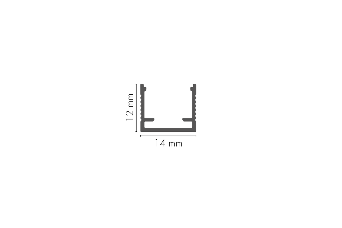 Zakończenia do listwy kątowej 30 do taśmy LED 14x16,5mm Cezar Aluminium Szary Jasny Mat