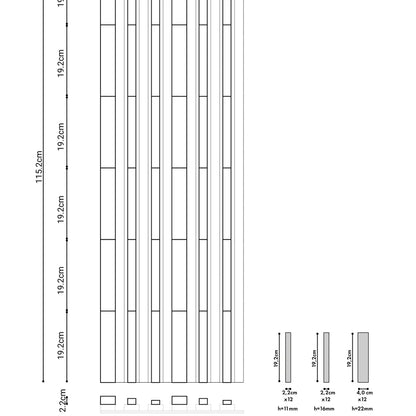 CLICKform zestaw klocków FREDO 36 elementów MURSO Czarny RAL9005 Mat 0,19m