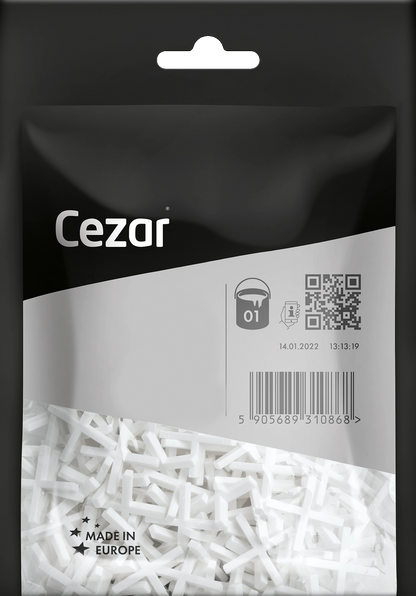 Krzyżyki do glazury uniwersalny 1,5mm Cezar Mat