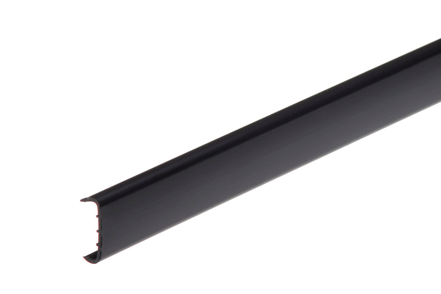 Profil meblowy PVC 18mm Cezar Czarny RAL9005 Mat 2,60m