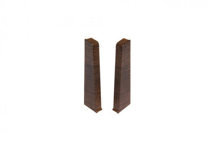 Торцевые заглушки для плинтуса Hi Line 23,4x75 мм, 1 комплект = 2 шт. (левая + правая) Cezar Hikory Mat