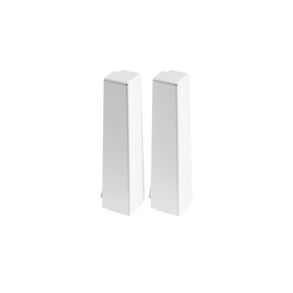Narożnik zewnętrzny do listwy przypodłogowej MASTERLINE 17,2X81,5mm 1kpl=2szt Cezar Biały RAL9003 Mat