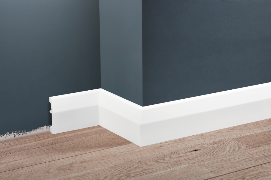 Listwa przypodłogowa LPC-06 69x14mm Cezar Biały Mat 2,44m