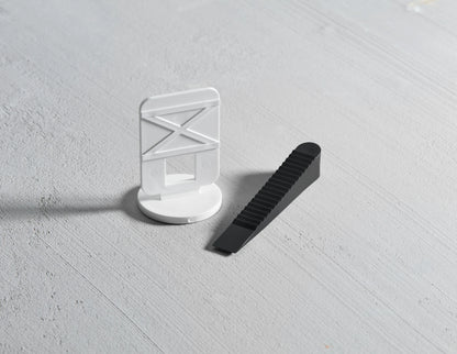 Tile mounting system 30x (clip + wedge) Mat