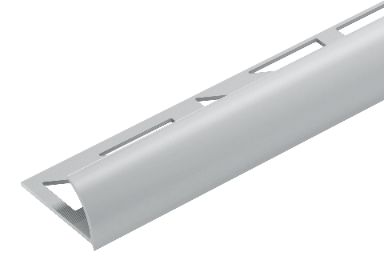 External PVC tile profile 7mm Cezar Light Grey Matte 2.50m