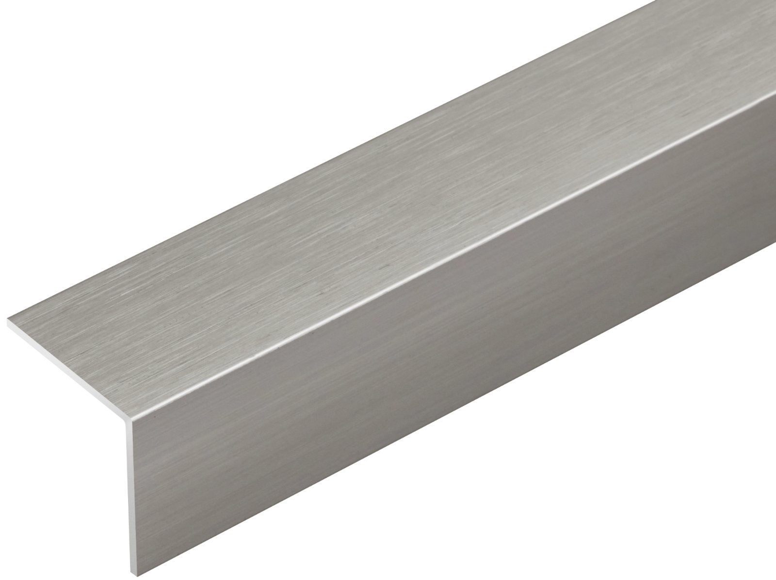Kątownik aluminiowy 20x20x1mm Cezar Szary Metal Szczotka mat 2,50m